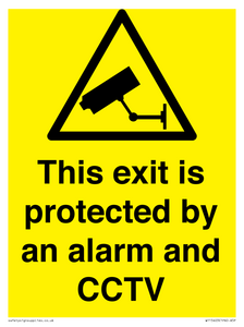 This exit is protected by an alarm and CCTV